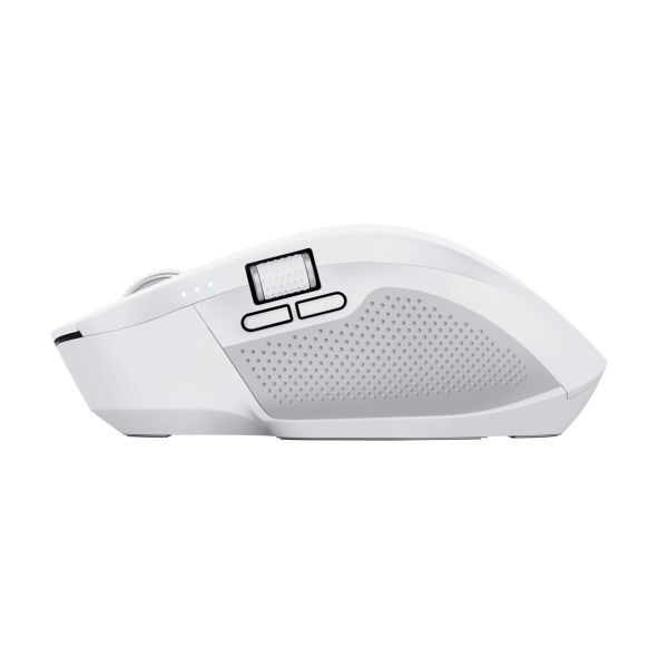 Trust Ozaa+ Draadloze Muis - Multi-device muis – USB en Bluetooth verbinding – 3200 DPI – Wit (24935)