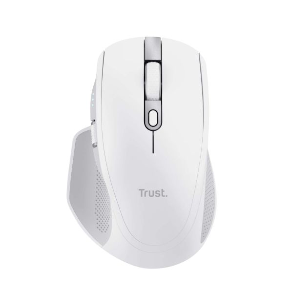 Trust Ozaa+ Draadloze Muis - Multi-device muis – USB en Bluetooth verbinding – 3200 DPI – Wit (24935)