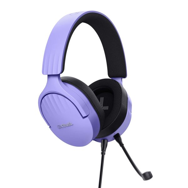 Trust GXT 489P FAYZO Headset Bedraad Hoofdband Gamen Zwart, Paars (25301)