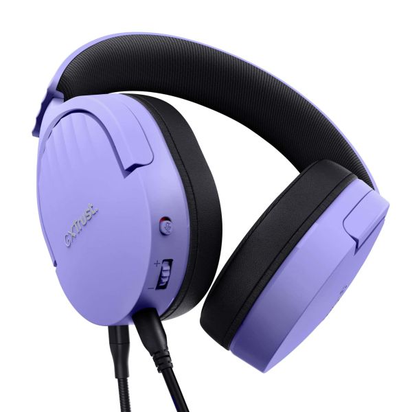 Trust GXT 489P Fayzo Gaming Headset - Multi-platform gamingheadset – Afneembare microfoon – 50 mm drivers – Zwart/Paars (25301) Trust GXT 489P Fayzo Gaming Headset - Multi-platform gamingheadset – Afneembare microfoon – 50 mm drivers – Zwart/Paars (25301)