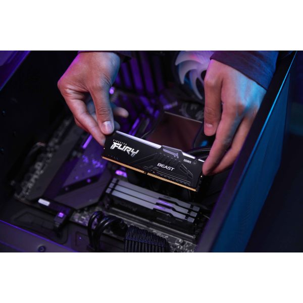 Kingston Technology FURY Beast 16GB 6000MT/s DDR5 CL30 DIMM RGB XMP (KF560C30BBA-16)