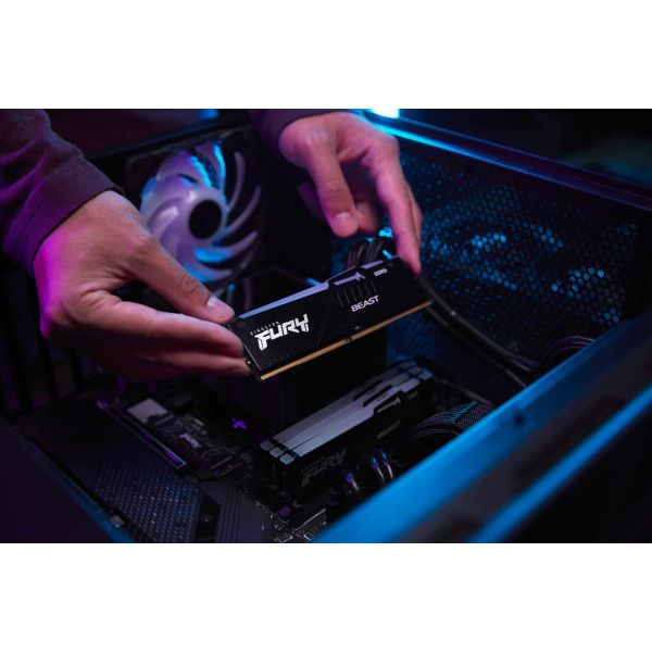Kingston Technology FURY Beast 64GB 6000MT/s DDR5 CL30 DIMM (Kit van 2) RGB XMP (KF560C30BBAK2-64)