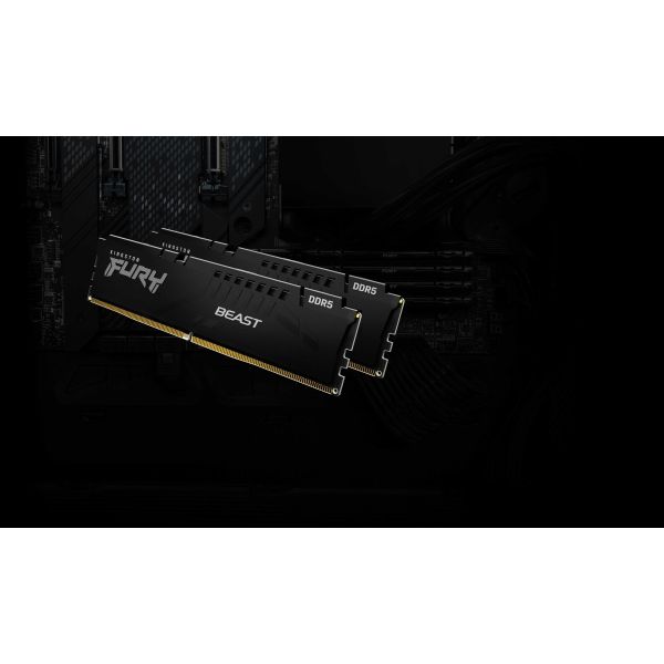 Kingston Technology FURY Beast 32GB 6000MT/s DDR5 CL30 DIMM (Kit of 2) Black XMP (KF560C30BBK2-32)
