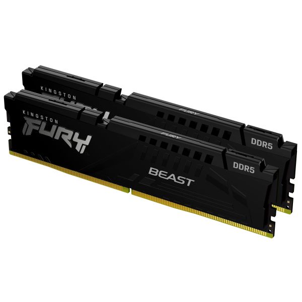 Kingston Technology FURY Beast 32GB 6000MT/s DDR5 CL30 DIMM (Kit of 2) Black XMP (KF560C30BBK2-32) Kingston Technology FURY Beast 32GB 6000MT/s DDR5 CL30 DIMM (Kit of 2) Black XMP (KF560C30BBK2-32)