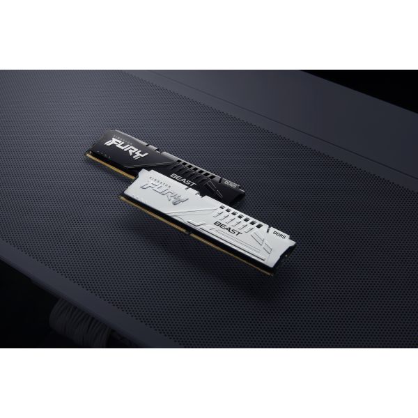 Kingston Technology FURY Beast 16GB 6400MT/s DDR5 CL32 DIMM White XMP (KF564C32BW-16)