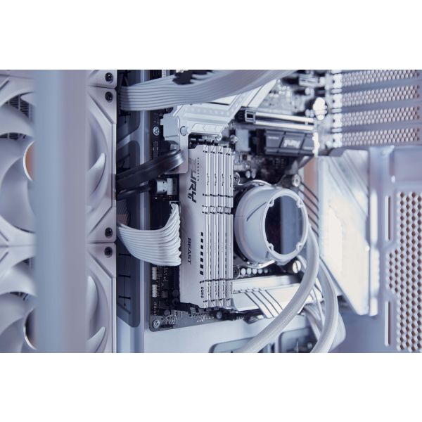 Kingston Technology FURY Beast 16GB 6400MT/s DDR5 CL32 DIMM White XMP (KF564C32BW-16)