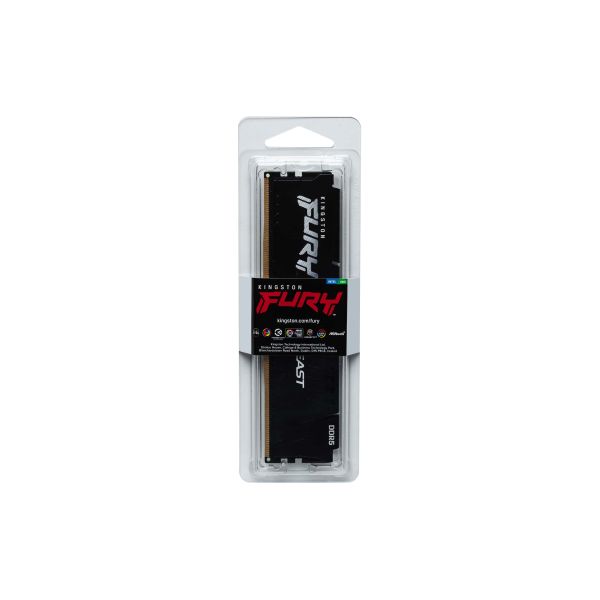 Kingston Technology FURY Beast 16GB 6800MT/s DDR5 CL34 DIMM Black XMP (KF568C34BB-16)