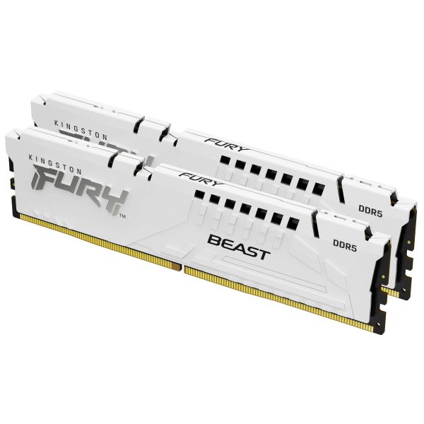 Kingston Technology FURY Beast 32GB 6800MT/s DDR5 CL34 DIMM (Kit of 2) White EXPO (KF568C34BWEK2-32)