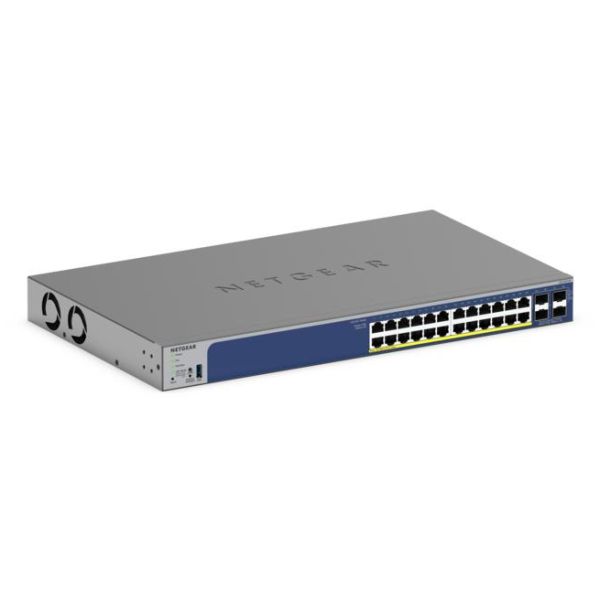 NETGEAR GS728TXP L2/L3 10G Ethernet (100/1000/10000) Power over Ethernet (PoE) Zwart (GS728TXP-300EUS)