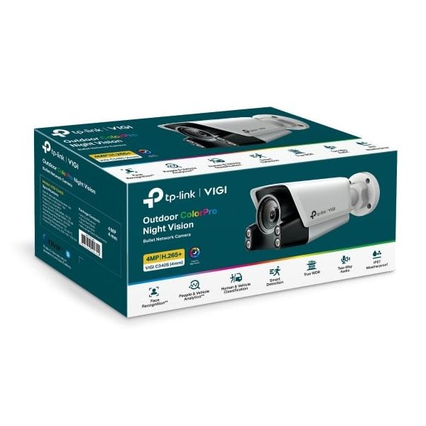 TP-Link VIGI C340S Doos IP-beveiligingscamera Buiten 2988 x 1520 Pixels Muur (VIGI C340S(4MM))