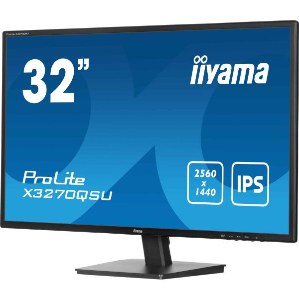 iiyama ProLite X3270QSU-B1 computer monitor 81,3 cm (32") 2560 x 1440 Pixels Wide Quad HD LED Zwart (X3270QSU-B1)