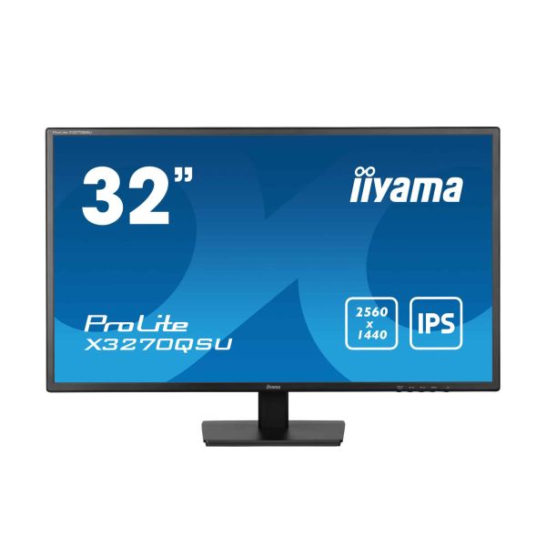 iiyama ProLite X3270QSU-B1 computer monitor 80 cm (31.5") 2560 x 1440 Pixels Wide Quad HD LED Zwart (X3270QSU-B1)
