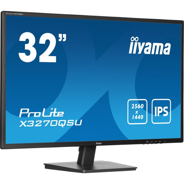 iiyama ProLite X3270QSU-B1 computer monitor 80 cm (31.5") 2560 x 1440 Pixels Wide Quad HD LED Zwart (X3270QSU-B1)