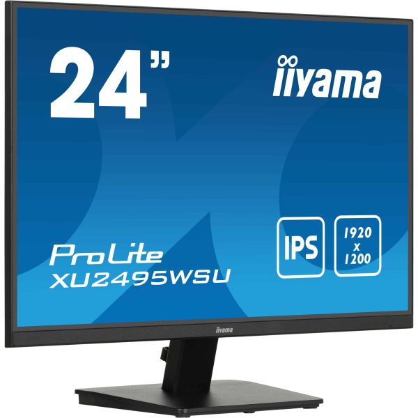 iiyama ProLite XU2495WSU-B7 computer monitor 61 cm (24") 1920 x 1200 Pixels 4K Ultra HD LED Zwart (XU2495WSU-B7)