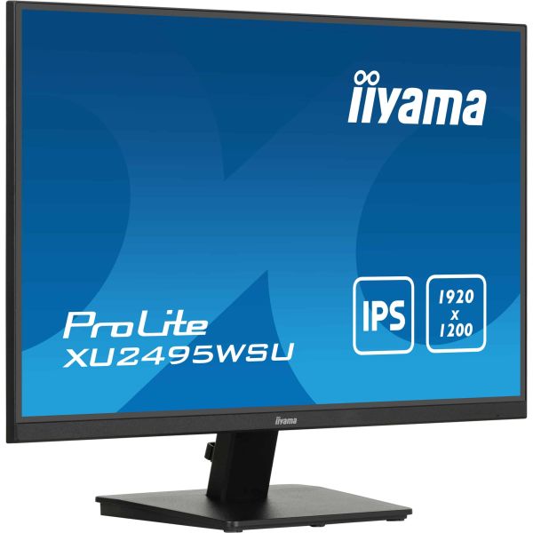 iiyama ProLite XU2495WSU-B7 computer monitor 61 cm (24") 1920 x 1200 Pixels 4K Ultra HD LED Zwart (XU2495WSU-B7)