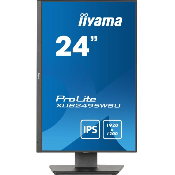 iiyama ProLite XUB2495WSU-B7 computer monitor 61 cm (24") 1920 x 1200 Pixels 4K Ultra HD LED Zwart (XUB2495WSU-B7)