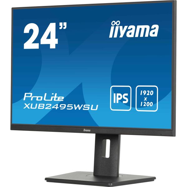 iiyama ProLite XUB2495WSU-B7 computer monitor 61 cm (24") 1920 x 1200 Pixels 4K Ultra HD LED Zwart (XUB2495WSU-B7)