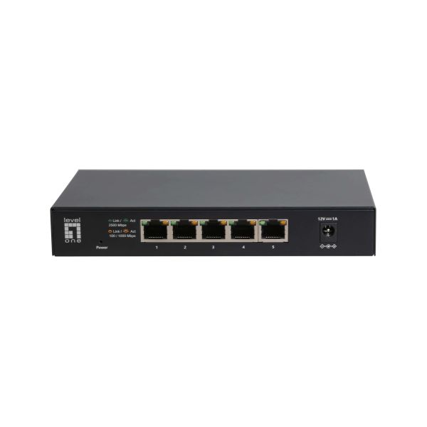 LevelOne GEU-0525 netwerk-switch Unmanaged 2.5G Ethernet (100/1000/2500) Zwart (GEU-0525)