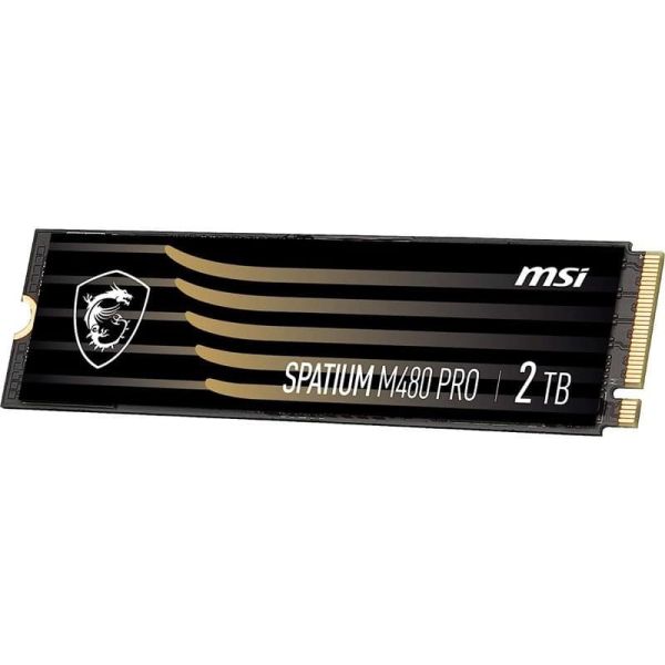 MSI Spatium M480 PRO PCIE 4.0 NVME M.2 2TB internal solid state drive PCI Express 4.0 3D NAND (S78-440Q600-P83)