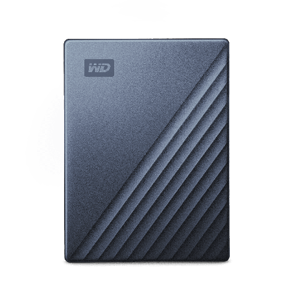 Western Digital 2,5 WD My Passport Ultra 6TB Blue USB-C/USB3.0 HDD 6,35cm 2,5Zoll Metal finish RTL portable external (WDBEJA0060BBL-WESN)