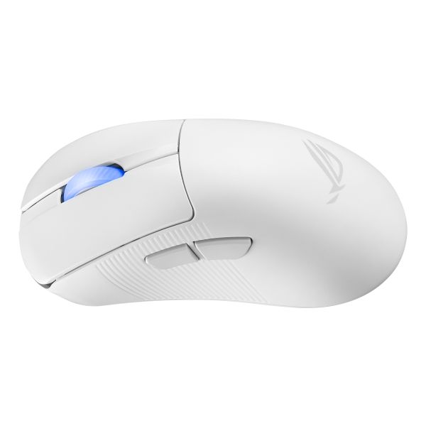 ASUS ROG Keris II Ace Wireless AimPoint White muis Gamen Rechtshandig RF Wireless + Bluetooth + USB Type-A Optisch 42000 DPI (90MP03N0-BMUA10)