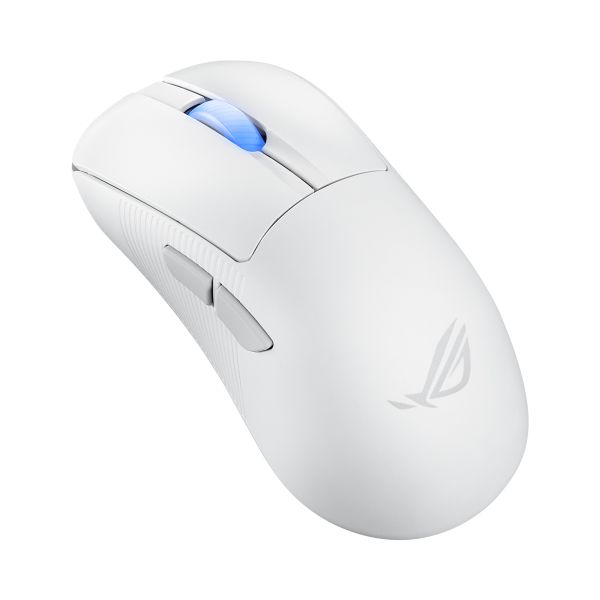 ASUS ROG Keris II Ace Wireless AimPoint White muis Gamen Rechtshandig RF Wireless + Bluetooth + USB Type-A Optisch 42000 DPI (90MP03N0-BMUA10)