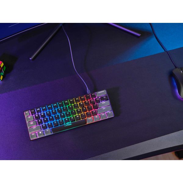 Trust GXT 923 YBAR Gaming Muis - Draadloze gamingmuis – 6 programmeerbare knoppen – 7200 DPI – Zwart (24882)