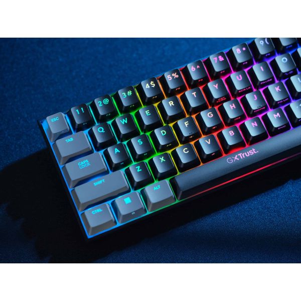 Trust GXT 923 YBAR Gaming Muis - Draadloze gamingmuis – 6 programmeerbare knoppen – 7200 DPI – Zwart (24882)