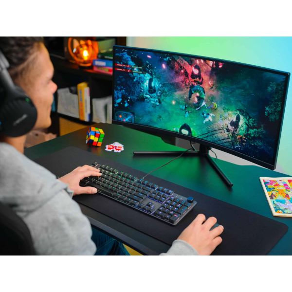 Trust GXT 866 Torix Gaming Toetsenbord - Mechanisch toetsenbord – QWERTY US International – RGB-verlichting – Zwart (24910)
