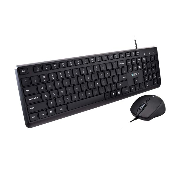V7 CKU350US toetsenbord Inclusief muis Universeel USB QWERTY Amerikaans Engels Zwart (CKU350US) V7 CKU350US toetsenbord Inclusief muis Universeel USB QWERTY Amerikaans Engels Zwart (CKU350US)
