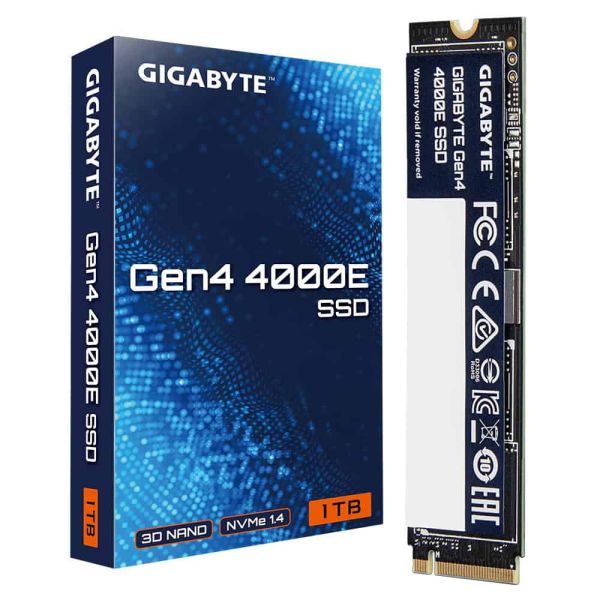 GIGABYTE Gen4 4000E 1 TB M.2 PCI Express 4.0 NVMe 3D NAND (G440E1TB)