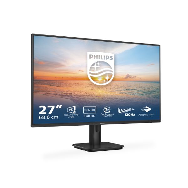 Philips 1000 series 27E1N1100A/00 computer monitor 68,6 cm (27") 1920 x 1080 Pixels Full HD LCD Zwart (27E1N1100A/00)