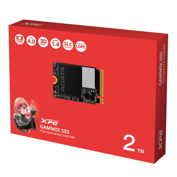 XPG GAMMIX S55 2 TB M.2 PCI Express 4.0 NVMe 3D NAND (SGAMMIXS55-2T-C)
