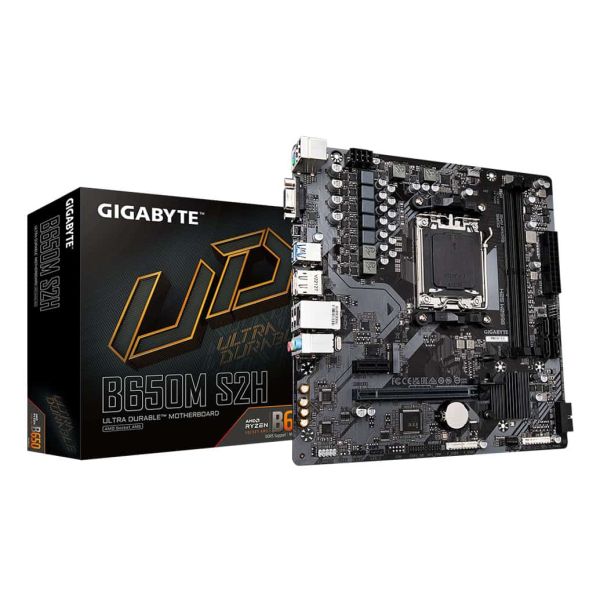 GIGABYTE B650M S2H moederbord AMD B650 Socket AM5 micro ATX (B650M S2H)