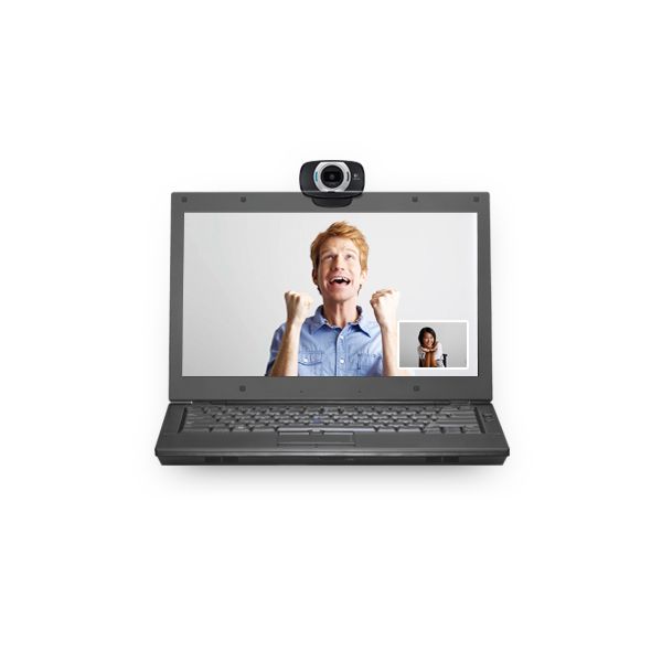 Logitech HD C615 webcam 8 MP 1920 x 1080 Pixels USB 2.0 Zwart (960-000735)