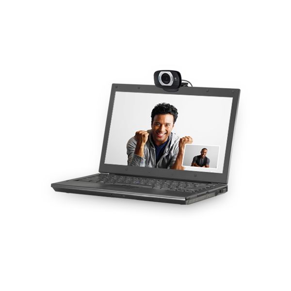 Logitech HD C615 webcam 8 MP 1920 x 1080 Pixels USB 2.0 Zwart (960-000735)