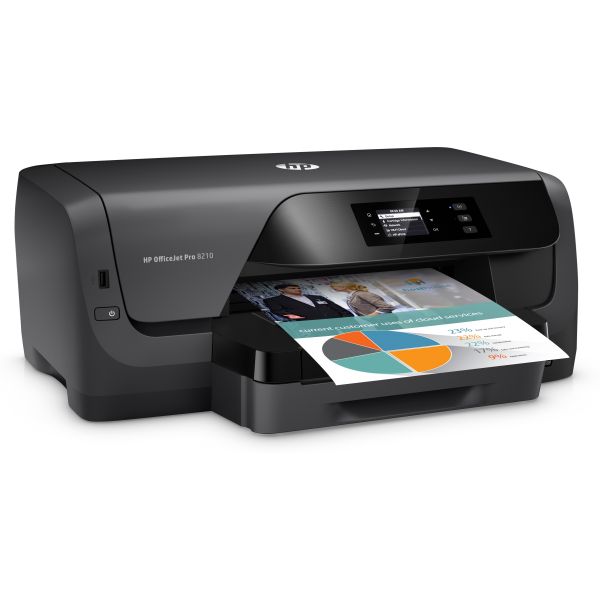 HP OfficeJet Pro 8210 Draadloos Kleur Printer, Instant Ink; Dubbelzijdig printen (D9P29)