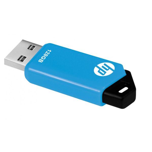 HP v150w USB flash drive 128 GB USB Type-A 2.0 Zwart, Blauw (HPFD150W-128)