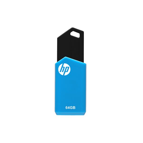 HP v150w USB flash drive 64 GB USB Type-A 2.0 Zwart, Blauw (HPFD150W-64)