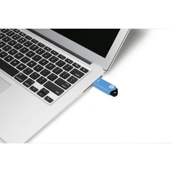 HP v150w USB flash drive 64 GB USB Type-A 2.0 Zwart, Blauw (HPFD150W-64)