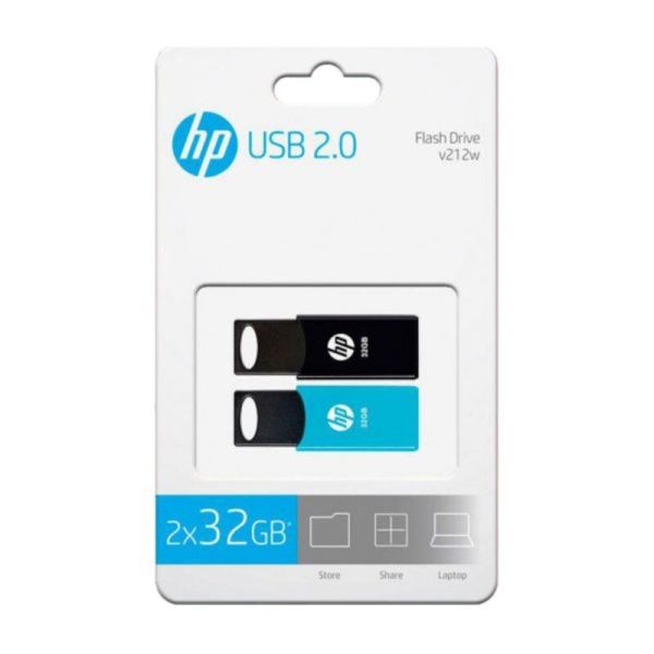 PNY v212w USB flash drive 32 GB USB Type-A 2.0 Zwart, Blauw (HPFD212-32-TWIN) PNY v212w USB flash drive 32 GB USB Type-A 2.0 Zwart, Blauw (HPFD212-32-TWIN)