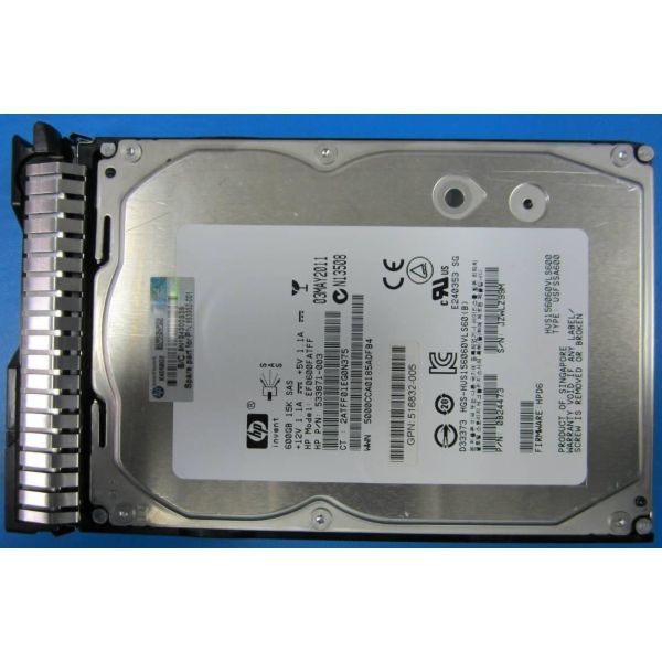 HP 600GB 6G SAS 15K 3.5in Hard Drive (RP001230054)