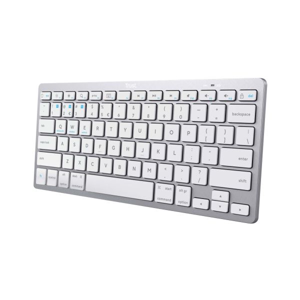 Trust 24651 toetsenbord Bluetooth QWERTY Amerikaans Engels Zilver (24651)