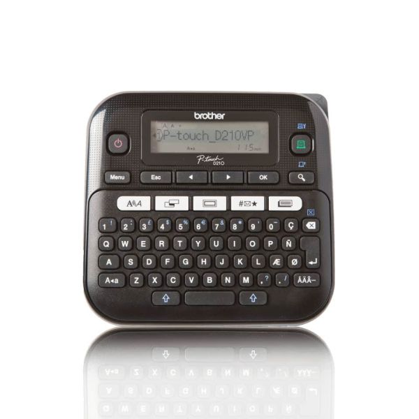 Brother PT-D210VP labelprinter Thermo transfer 180 x 180 DPI 20 mm/sec QWERTY (PTD210VPYJ1)