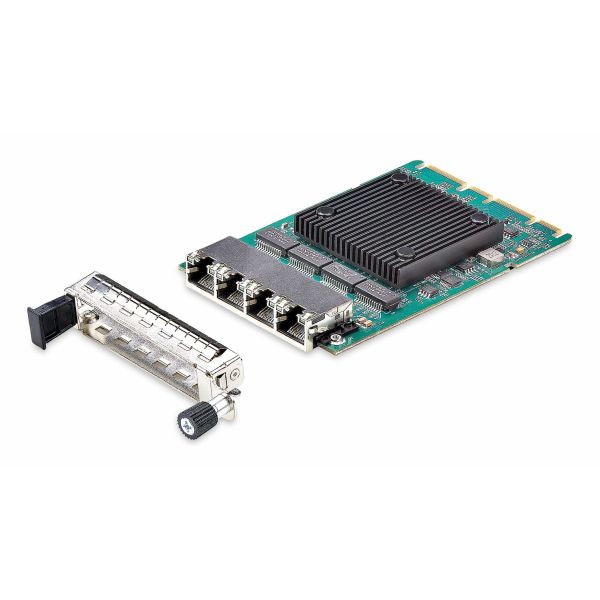 StarTech.com 4-Port RJ45 Gigabit OCP 3.0 Server Netwerkkaart met Intel® I350-AM4, SFF 4C+ Compatibel, Multi-Speed Ethernet, PCIe 3.0, LAN Transformer, NIC met PXE/9K Jumbo (OR41GI-NETWORK-CARD) StarTech.com 4-Port RJ45 Gigabit OCP 3.0 Server Netwerkkaart met Intel® I350-AM4, SFF 4C+ Compatibel, Multi-Speed Ethernet, PCIe 3.0, LAN Transformer, NIC met PXE/9K Jumbo (OR41GI-NETWORK-CARD)