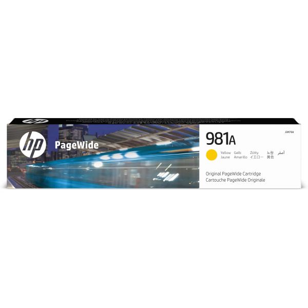 HP 981A originele gele PageWide cartridge (J3M70A) HP 981A originele gele PageWide cartridge (J3M70A)