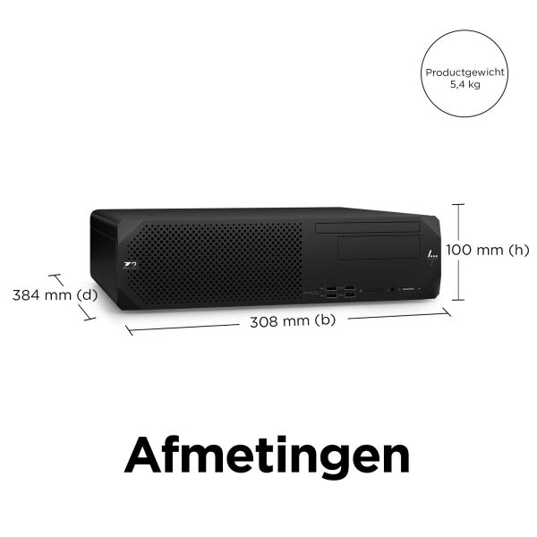 HP Z2 G9 Intel® Core™ i7 i7-14700K 32 GB DDR5-SDRAM 1 TB SSD Windows 11 Pro SFF Workstation Zwart (996P4ET#ABH)