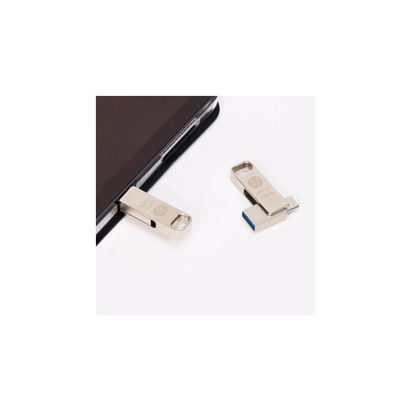HP HPFD206C-256 USB flash drive 256 GB USB Type-A / USB Type-C 3.2 Gen 2 (3.1 Gen 2) Zilver (HPFD206C-256)