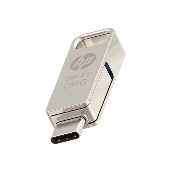 HP HPFD206C-256 USB flash drive 256 GB USB Type-A / USB Type-C 3.2 Gen 2 (3.1 Gen 2) Zilver (HPFD206C-256)