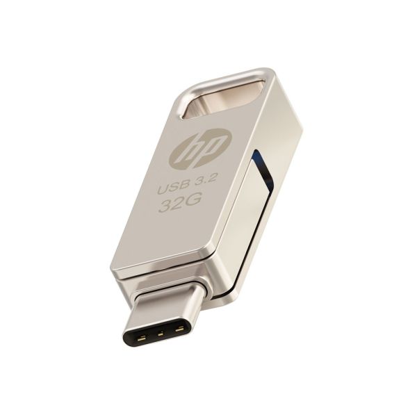 HP HPFD206C-32 USB flash drive 32 GB USB Type-A / USB Type-C 3.2 Gen 2 (3.1 Gen 2) Zilver (HPFD206C-32)